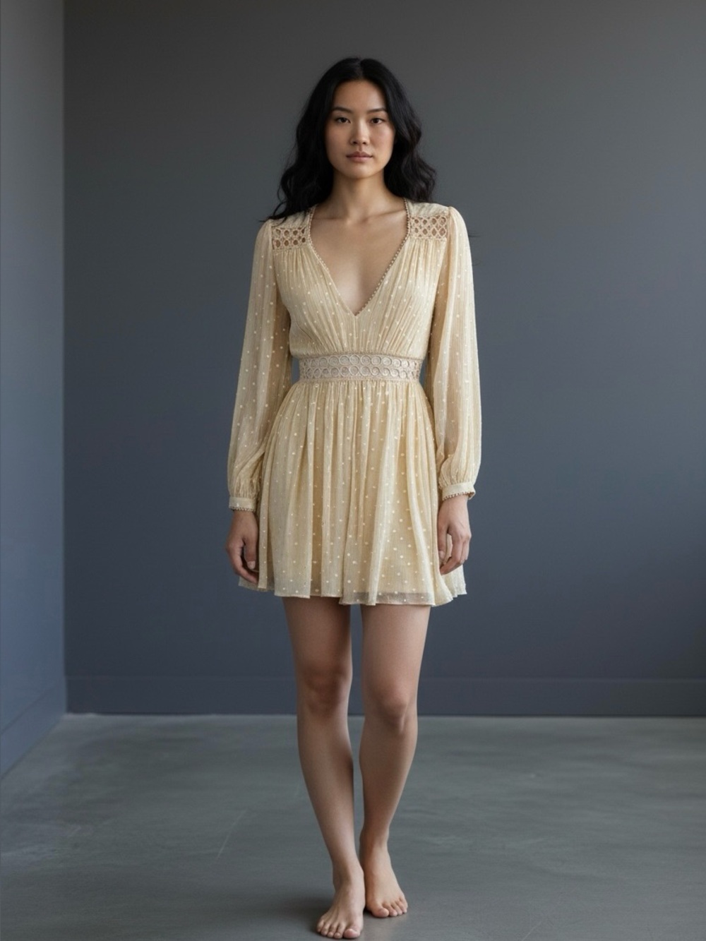ZIMMERMAN Beige Nude SILK Romper Playsuit 2